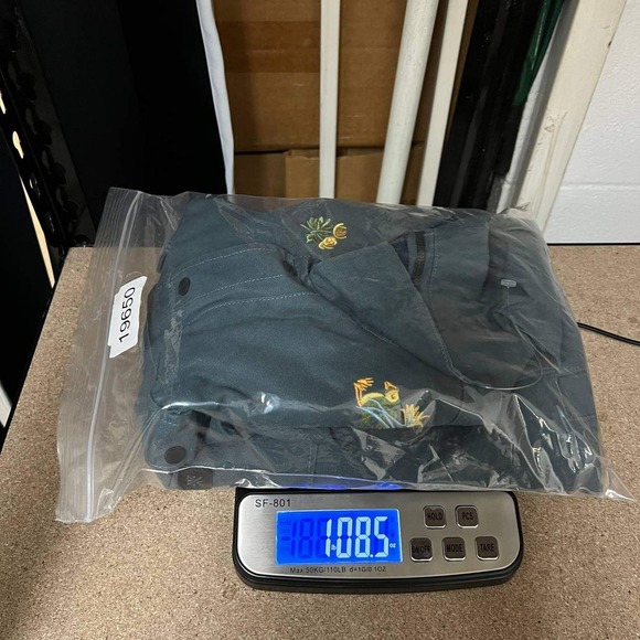 Roark Hebrides Unlined Shirt Jacket Men Medium Embroidered Floral Button Up New - Picture 8 of 8